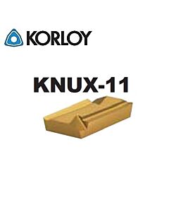 KNUX160405L-11 NC3225, KORLOY, Tekinimo plokštelė kietmetalinė su CVD danga, plienui, atspari smūgiams