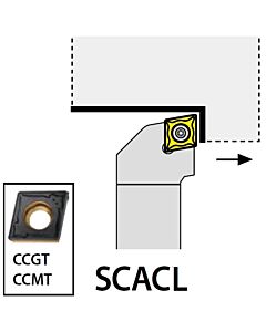 SCACL0808E06,  8X08X70XLH/CC0602,  ISO Tekinimo laikiklis, išorinis, YG